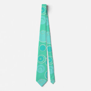 Cravate Grosses bulles dans le Merci Turquoise partout