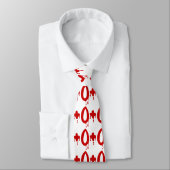 Cravate Groupe sanguin O+ Positif #Hôpital d'horreur (Attaché)