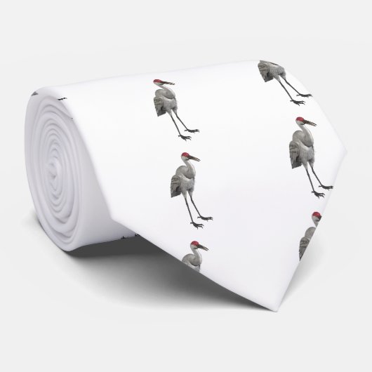 Cravate Grue de Sandhill (Roulé)
