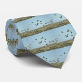 Cravate Grues de Sandhill (Roulé)