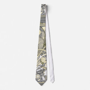 cravate grunge florale