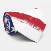 Cravate Grunge patriotique de drapeau américain vieille (Roulé)
