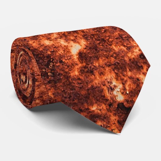 Cravate Grunge rouille texture (Roulé)