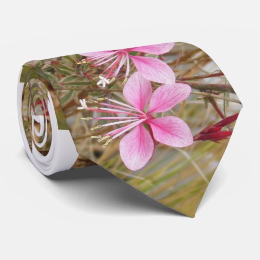 Cravate - Guara rose (Roulé)