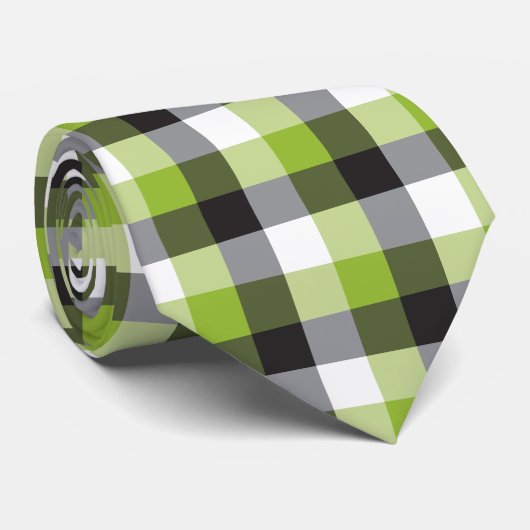 Cravate Guingan de trois couleurs (Roulé)