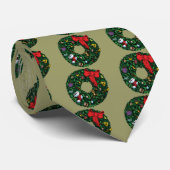 Cravate Guirlande de Noël (Roulé)