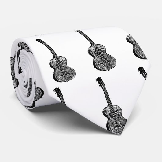 Cravate Guitare,... (Roulé)