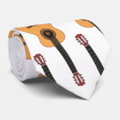 Cravate Guitare classique acoustique| Motif (Roulé)