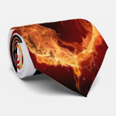 Cravate Guitare de flamme ! ! (Roulé)