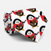 Cravate Guitare Jouer Penguin (Roulé)