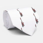 Cravate Guitare lance-flammes de dragon (Roulé)