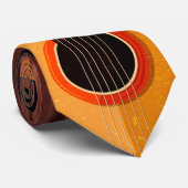 Cravate Guitare Necktie Musique Thème Design Version 1 (Roulé)