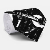 Cravate Guitare Serenading Squelette (Roulé)