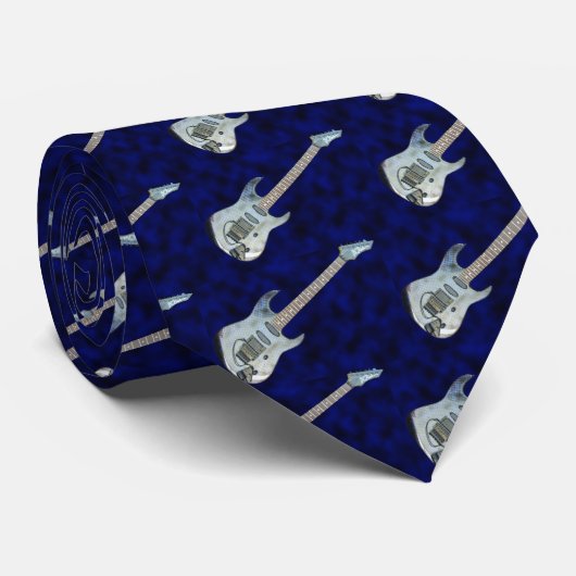 Cravate Guitares (Roulé)
