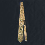 Cravate Gustav Klimt - L'Arbre de Vie, La Frieze Stoclet<br><div class="desc">L'arbre de vie,  Frieze Stoclet,  partie centrale du panneau gauche - Gustav Klimt,  Carton,  1909</div>