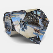 Cravate Gustave Caillebotte - Le Pont de l'Europe (Roulé)