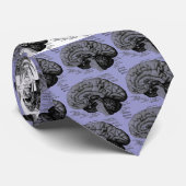 Cravate Gyrus inférieur de Berzerko - blanc bleu de (Roulé)