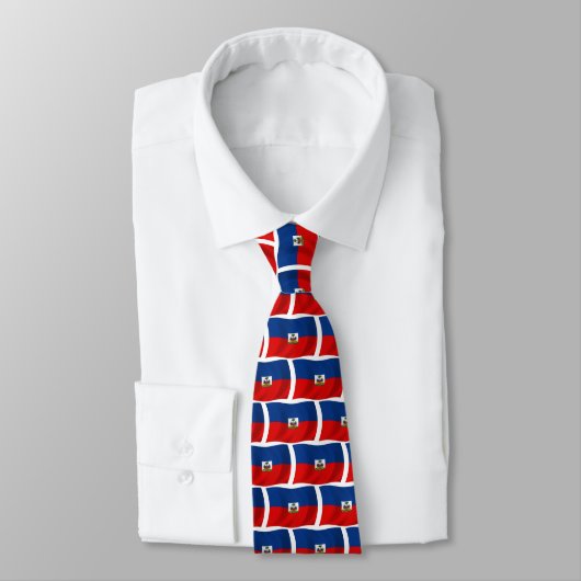 Cravate Haiti Flag Tie (Attaché)