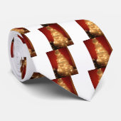 Cravate Hakuna Matata Joyeux Noël blanc (Roulé)