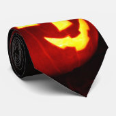 Cravate Halloween a empilé la lanterne de Jack O (Roulé)