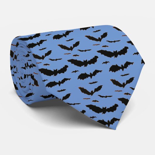 Cravate HALLOWEEN BAT (Roulé)