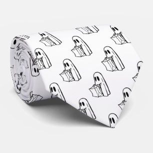 Cravate Halloween, Blancs Fantômes, Tricoter Ou Traiter, B
