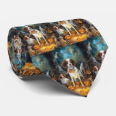 Cravate Halloween Bretagne Espagnol Avec Peur Citrouille (Roulé)