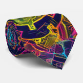 Cravate Halloween citrouille A.I. photo fun (Roulé)