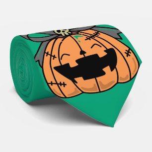 Cravate Halloween,Citrouille Visage Mignon,Drôle , Citroui