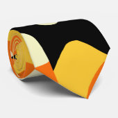 Cravate Halloween Corn Candy Motif sans couture (Roulé)