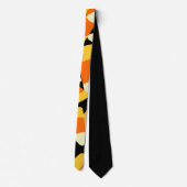Cravate Halloween Corn Candy Motif sans couture (Dos)