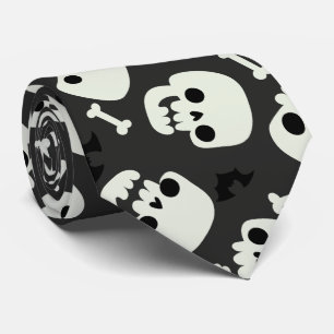 Cravate Halloween crâne Motif sans marque