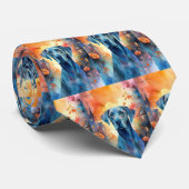 Cravate Halloween grand Danse avec la peur Citrouille (Roulé)