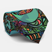Cravate Halloween Hippie Skull Thunder_cove (Roulé)