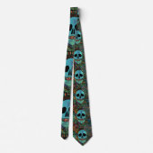 Cravate Halloween Hippie Skull Thunder_cove (Dos)