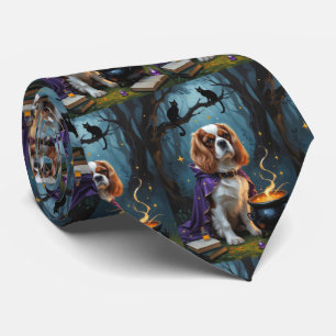 Cravate Halloween lunique Cavalier King Charles Spaniel