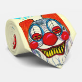 Cravate HALLOWEEN MONSTER CLOWNS (Roulé)