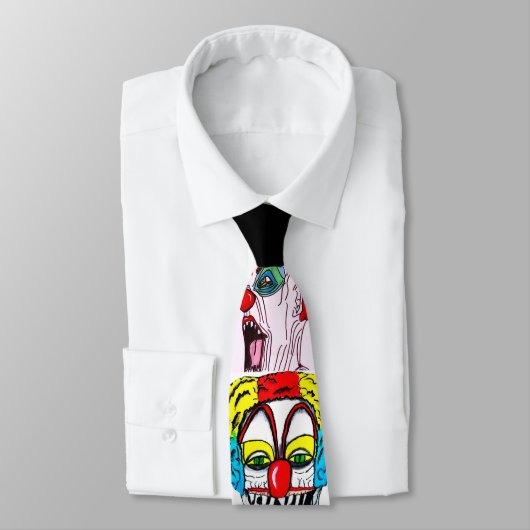 Cravate HALLOWEEN MONSTER CLOWNS (Attaché)