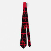 Cravate Halloween Sanglant Saignant Palm Prints (Devant)