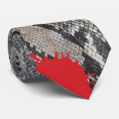 Cravate Halloween sécher sang Python peau de serpent sangl (Roulé)