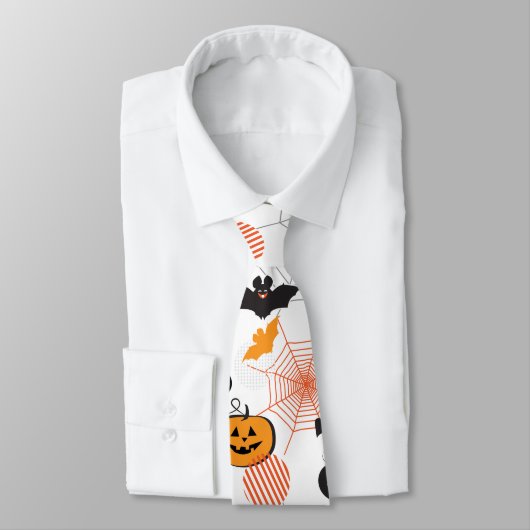 Cravate Halloween Soirée Fête tendance (Attaché)