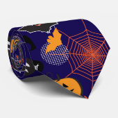 Cravate Halloween Soirée Fête tendance (Roulé)