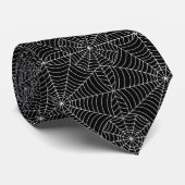 Cravate Halloween Spider Web sur le Motif noir (Roulé)