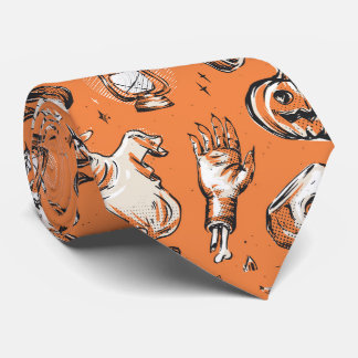 Cravate  Halloween spooky pattern