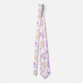 Cravate Halloween Witchcraft Motif Neon 01 (Dos)