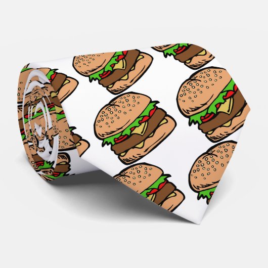 Cravate Hamburger 4 (Roulé)