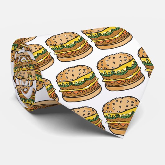 Cravate hamburger au fromage rétro (Roulé)