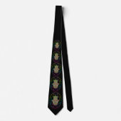 Cravate Hamsa Fatma Main Psychedelic Art (Devant)