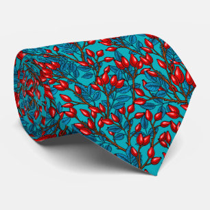 Cravate hanches roses, rouge et bleu