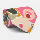 Cravate Hand-Drawn Bold Inky Floral Pattern- Sunlit Meadow (Roulé)